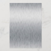 Aangepast menu voor zwarte en zilveren bachelor (Achterkant)