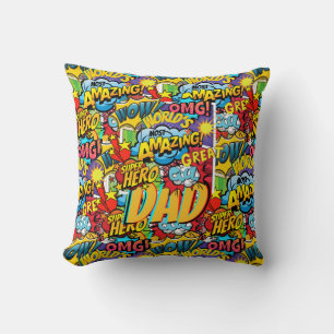 Aangepast merk VADER-cadeau - Strips Superheld Fun Kussen