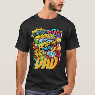 Aangepast merk VADER-cadeau - Strips Superheld Fun T-shirt