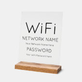 Aangepast merk WiFi Details Acryl bord (Hoek)
