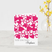 Aangepast met liefde voor hartnotities kaart (Gele Bloem)