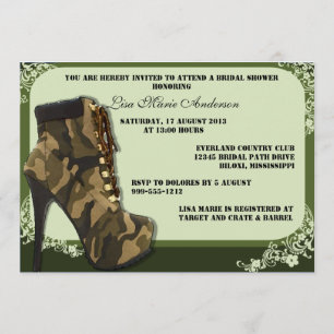 Aangepast militair Vrijgezellenfeest Camouflage no Kaart