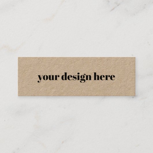 Aangepast Mini Visitekaartje (Voorkant)