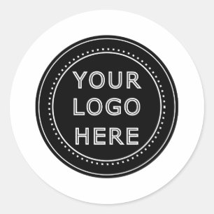 Aangepast minimalistisch, eenvoudig & modern ronde sticker