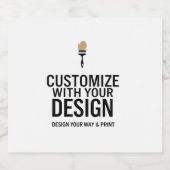 Aangepast Minimalistisch Gepersonaliseerd Bedrijfs Bier Etiket (Enkel label)