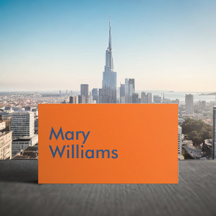 Aangepast minimalistisch modern Oranje tijger Visitekaartje