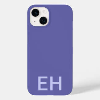Aangepast minimalistisch monochroomperiwinkle mono Case-Mate iPhone 14 hoesje