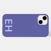 Aangepast minimalistisch monochroomperiwinkle mono Case-Mate iPhone case (Achterkant (horizontaal))