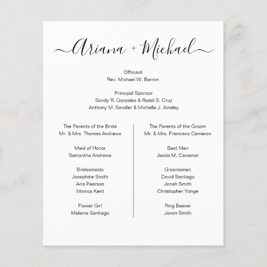 Aangepast minimalistisch zwart-wit, eenvoudig brui (Voorkant)