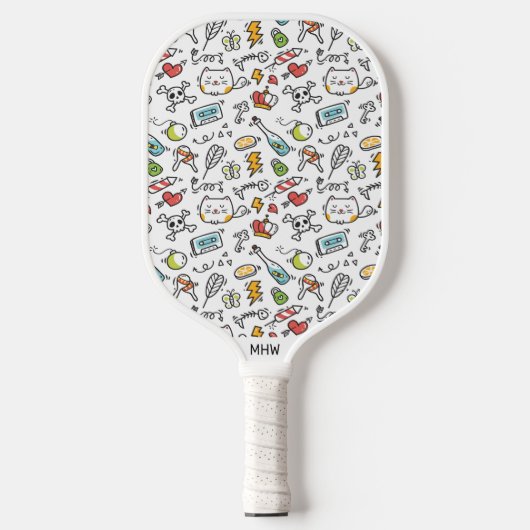 Aangepast model van het Kawaii-patroon Pickleball Paddle (Voorkant)