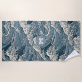 Aangepast modelgolfpatroon strandlaken (Voorkant)