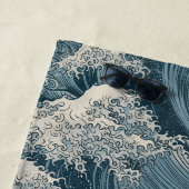 Aangepast modelgolfpatroon strandlaken (In situ)