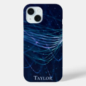 Aangepast modern Abstract blauw Case-Mate iPhone Case (Achterkant)