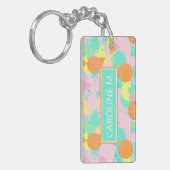 Aangepast Modern Abstract Geometrisch Hip 50s Patr Sleutelhanger (Voorkant Links)