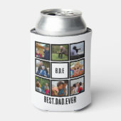 Aangepast modern BDE Beste pap ooit 8 Foto collage Blikjeskoeler (Blikje Voorkant)