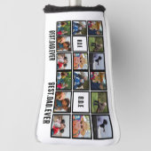Aangepast modern BDE Beste pap ooit 8 Foto collage Golfheadcover (Draai 90)