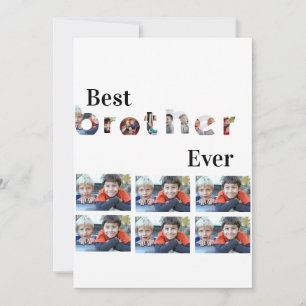 Aangepast modern beste broeder ooit 13 Fotocollage Kaart