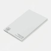 Aangepast modern eenvoudig bedrijfslogo profession post-it® notes (Schuin)