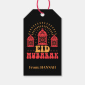 Aangepast modern Eid Mubarak Cute Eid Gift Label Cadeaulabel (Voorkant)