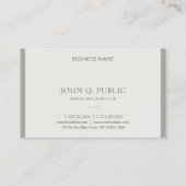 Aangepast, modern, elegant, eenvoudig design visitekaartje (Achterkant)