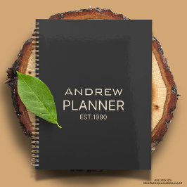 Aangepast modern, elegant, luxe tekst van luxe kwa planner