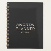 Aangepast modern, elegant, luxe tekst van luxe kwa planner (Voorkant)