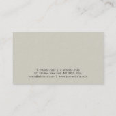 Aangepast, modern, elegant Sjabloon Premium - dik Visitekaartje (Achterkant)