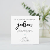 Aangepast modern en Schattige Godson Afstuderen Kaart (Staand voorkant)