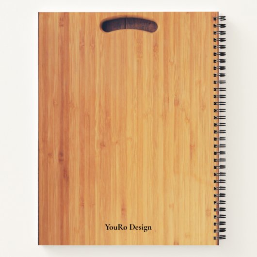 Aangepast modern houtendesign, eenvoudig elegant r notitieboek (Achterkant)