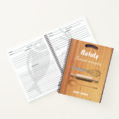 Aangepast modern houtendesign, eenvoudig elegant r notitieboek (Binnen)