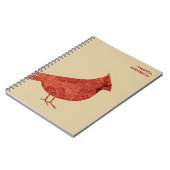 Aangepast modern kardinaal journaal / laptop notitieboek (Linkerzijde)