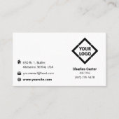 Aangepast modern minimalistisch visitekaartje (Voorkant)