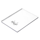 Aangepast modern monogram notitieboek (Linkerzijde)