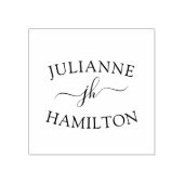 Aangepast modern monogram 	rubberstempel (Afrduk)