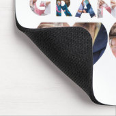 Aangepast modern opa 9 fotocollage muismat (Hoek)