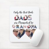 Aangepast modern opa 9 fotocollage muismat (Met muis)