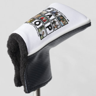 Aangepast modern opa Papo 8 fotocollage Golfheadcover