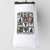 Aangepast modern opa Papo 8 fotocollage Golfheadcover (Draai 90)