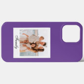 aangepast modern paars  iPhone Case (Achterkant (horizontaal))