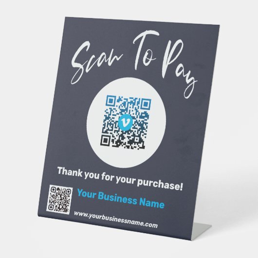 Aangepast modern salaris hier reclamebord met voetstuk (Voorkant)