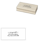 Aangepast modern schrift adresstempel 	rubberstempel (Gestempeld)