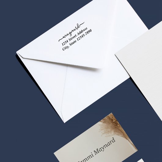 Aangepast modern schrift adresstempel 	rubberstempel