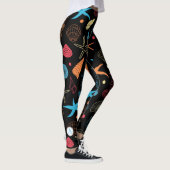 Aangepast modern zeepaardpatroon, zeepuizen en sch leggings (Rechts)