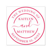 Aangepast moderne bruiloft-uitnodiging  zelfinktende stempel (Design)