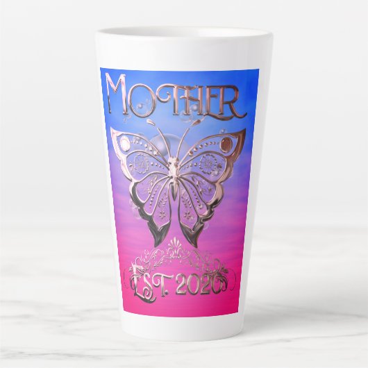 Aangepast Moeder Oost 2020 Latte Mok (Voorkant)
