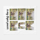 Aangepast moederdag 6 Fotocollage Fleece Deken (Voorkant (Horizontaal))