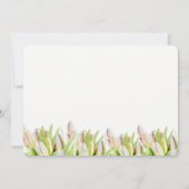 Aangepast, Moederdag Brunch Uitnodiging, TULIPS Kaart (Achterkant)