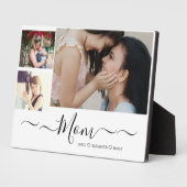 Aangepast Moederdag fotocollage Plaque Fotoplaat (Zijkant)