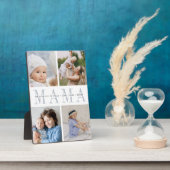 Aangepast Moederdag Kind 4 Foto collage Fotoplaat (Zijkant)