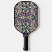 Aangepast monogram abstract Patroon Pickleball Paddle (Achterkant)
